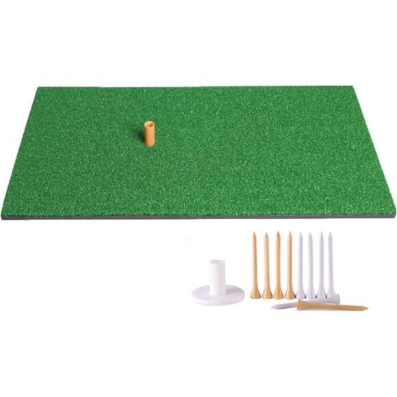 TRUEDAYS Golf Mat - Artificial Turf Golf Mat with Non-Slip Foam - 12“ x 24“ - Picture 1 of 7